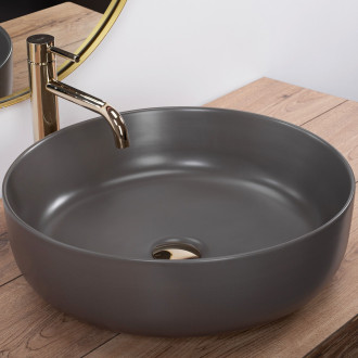 REA Umyvadlo na desku Elma Grey Matt REA-U8495