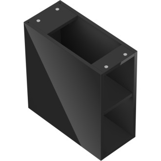 Mexen Box-A otevřená skříňka s policí 20 cm, černý lesk - 91AX2-0200-470-0-70