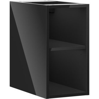 Mexen Box-A otevřená skříňka s policí 25 cm, černý lesk - 91AX2-0250-470-0-70