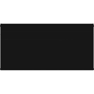 Deskový radiátor Mexen Line CL21 400 x 900 mm, boční připojení, 714 W, černý - W421L-040-090-70