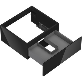 Mexen Orio koupelnová skříňka pod umyvadlo 50 cm, 1 zásuvka, lesklá černá - 91A10-05023-1-BF70