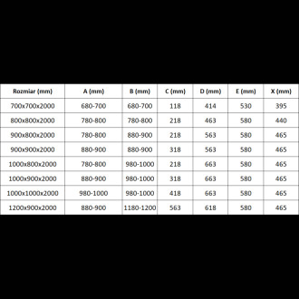 Mexen Exo půlkruhový posuvný sprchový kout 100 x 90 cm, průhledný, zlatý - 8131-100-090-50-00