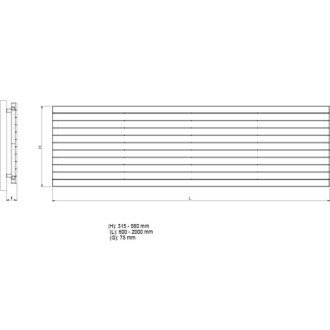 radiátor COVER H NEW 1000 x 315 mm, barva C. dle vzorníku výrobce RADCOVHN10006.