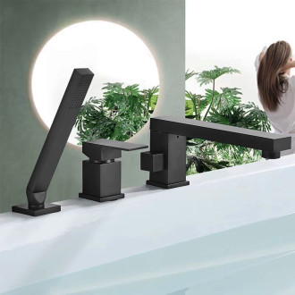 Rea baterie vanová 3-otvorová Glen Black REA-B6630