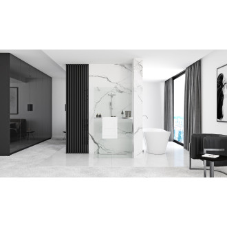 Rea Rea Aero N 70 Průhledná sprchová stěna s policí a závěsem Evo KPL-K7840