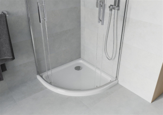 Mexen Rio sprchový kout 80x80, transp., chrom + vanička, bílá 863-080-080-01-00-4110