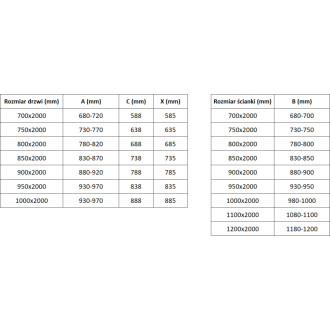 Sprchový kout Mexen Exo s výklopným mechanismem 80 x 85 cm, průhledný, zlatý - 817-080-085-50-00