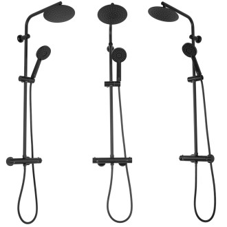 Rea Bliss Sprchový termostatický set, černá matná REA-P8804
