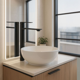 Rea STORM umyvadlová baterie vysoká, černá REA-B9988