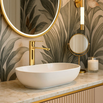 Rea STORM umyvadlová baterie vysoká, zlatá REA-B9983