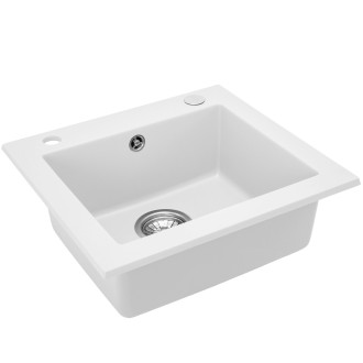 Rea West granitový dřez, bílý ZLE-00123