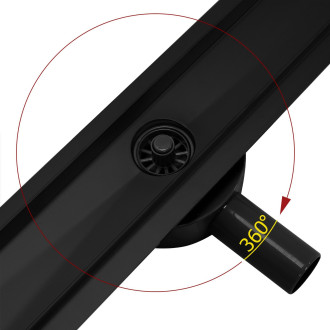 REA Greek Pro odtokový žlab 80 - černá matná REA-G8025