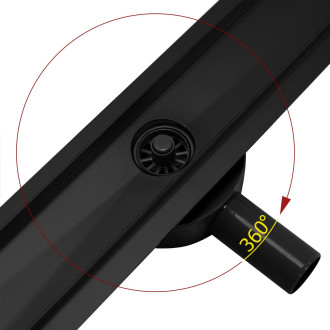 Rea Odtokový žlab + sifon + nohy + těsnící manžeta Neo&Pure 800 N PRO Black REA-G8907