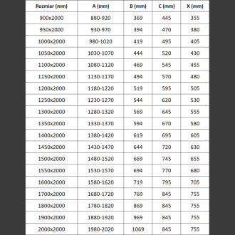 Posuvné sprchové dveře Mexen Exo 100 cm, průhledné, zlaté - 8151-100-000-50-00