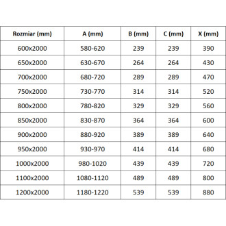 Sprchové skládací dveře Mexen Exo 80 cm, průhledné, zlaté - 816-080-000-50-00
