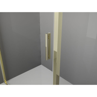 Sprchové dveře Mexen Exo s otočnými rameny 80 cm, průhledné, zlaté - 8181-080-000-50-00