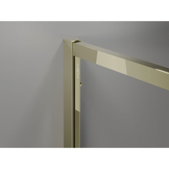 Mexen Exo posuvný sprchový kout 135 x 85 cm, průhledný, zlatý - 8151-135-085-50-00