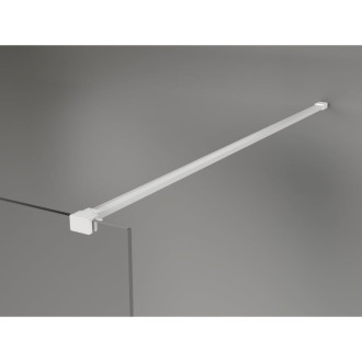 Mexen Kioto-X Sprchová zástěna 50 x 200 cm, 10 mm průhledná, bílá - 800-050-101-20-00-X