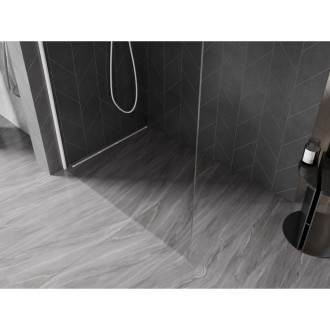 Mexen Kioto-X Sprchová zástěna 80 x 200 cm, 10 mm průhledná, bílá - 800-080-101-20-00-X