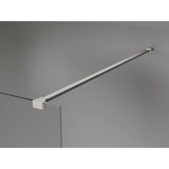 Mexen Kioto-X Sprchová zástěna 50 x 200 cm, matná 10 mm, kartáčovaný nikl - 800-050-101-97-30-X