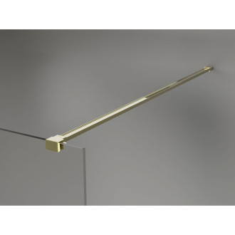 Mexen Kioto-X Sprchová zástěna 100 x 200 cm, grafit 10 mm, zlatá - 800-100-101-50-40-X