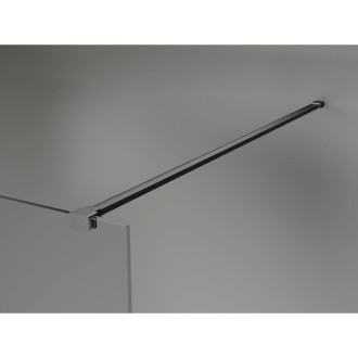 Mexen Kioto-X Sprchová zástěna 110 x 200 cm, grafit 10 mm, kartáčovaná pistolově šedá - 800-110-101-66-40-X