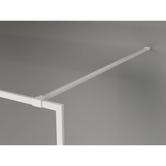 Mexen Kioto-XF Sprchová zástěna s rámem 100 x 202 cm, tloušťka mlhy 10 mm, bílá - 800-100-104-20-30-X