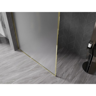 Mexen Kioto-XF Sprchová zástěna s rámem 80 x 202 cm, tloušťka mráz 10 mm, zlatá - 800-080-104-50-30-X