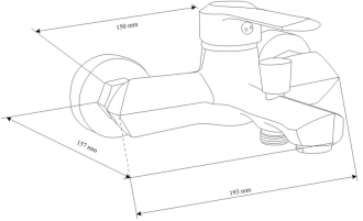 Vanová souprava Mexen Sabre R74, černá - 72103R74-70