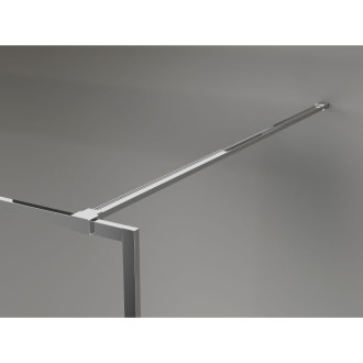 Mexen Kioto-XF Sprchová zástěna s rámem 50 x 202 cm, grafit 10 mm, chrom - 800-050-104-01-40-X