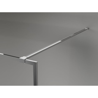 Mexen Kioto-XF Sprchová zástěna s rámem 150 x 202 cm, grafit 10 mm, chrom - 800-150-104-01-40-X