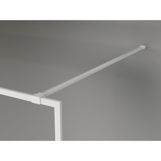 Mexen Kioto-XF Sprchová zástěna s rámem 160 x 202 cm, grafit 10 mm, bílá - 800-160-104-20-40-X