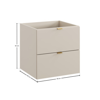 Szafka pod umywalkę 50cm 2 szuflady