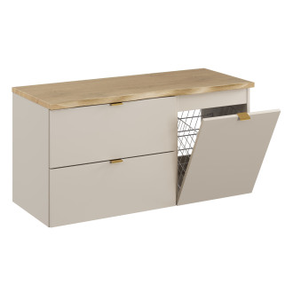 Zestaw meblowy 100cm z blatem i szafką z koszem na pranie