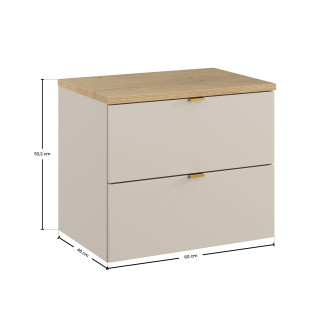 Comad SET-DC B CREMONA 60CM Koupelnová sestava 60 cm s deskou