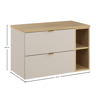 Comad SET-DC B CREMONA 80CM LR Koupelnová sestava 80 cm s deskou
