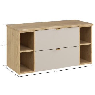 Comad SET-DC B NAT CREMONA 100CM Koupelnová sestava 100 cm s deskou