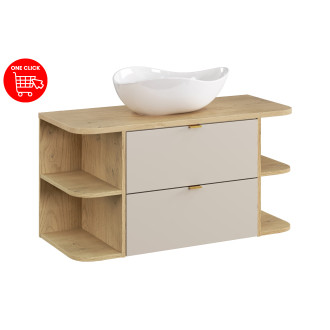 Zestaw meblowy 100cm z blatem i umywalką nablatową Cloud