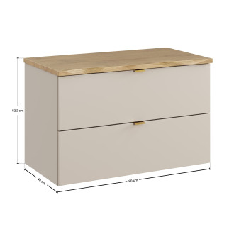 Comad SET-DC B NAT CREMONA 80CM Koupelnová sestava 80 cm s deskou
