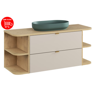 Zestaw meblowy 120cm z blatem i umywalką nablatową River