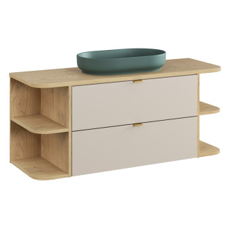 Zestaw meblowy 120cm z blatem i umywalką nablatową River