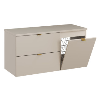 Comad SET-DC B 100CM LB Koupelnová sestava 100 cm s deskou a skříňkou s košem na prádlo