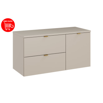 Comad SET-DC B 100CM LB Koupelnová sestava 100 cm s deskou a skříňkou s košem na prádlo