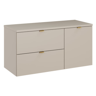 Comad SET-DC B 100CM LB Koupelnová sestava 100 cm s deskou a skříňkou s košem na prádlo