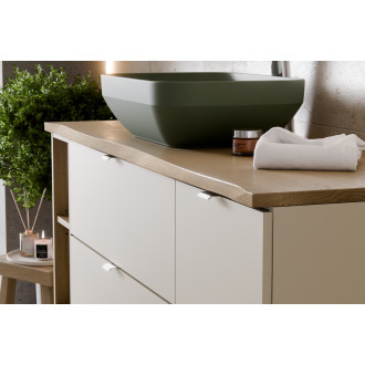 Comad SET-DC B 100CM LB Koupelnová sestava 100 cm s deskou a skříňkou s košem na prádlo