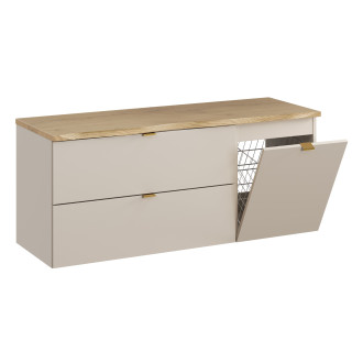 Zestaw meblowy 120cm z blatem i szafką z koszem na pranie