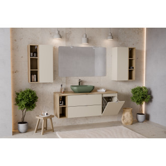 Zestaw meblowy 120cm z blatem i szafką z koszem na pranie