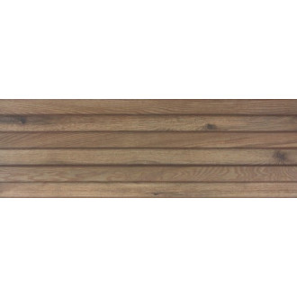 Obklad Rako Base hnědá 30x90 cm reliéfní WR1VN434.1
