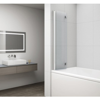 Vanová zástěna Polysan Rota 150x90 cm chrom FA900