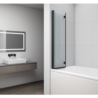 Vanová zástěna Polysan Rota 150x120 cm černá FB120